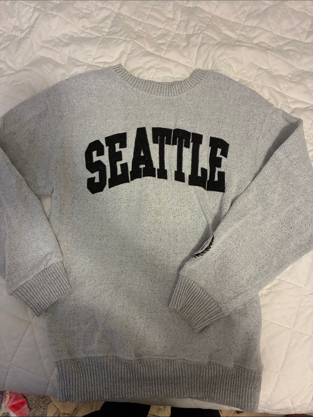 Gray 'SEATTLE' Crewneck Sweatshirt